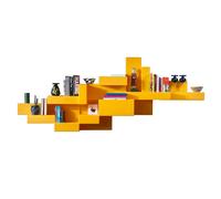 QEEBOO bibliotheque murale PRIMITIVE BOOKSHELF (Jaune - Polyéthylène)
