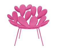 QEEBOO fauteuil pour l'extérieur FILICUDI (Bright pink - polyéthylène et acier verni)