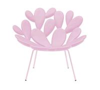 QEEBOO fauteuil pour l'extérieur FILICUDI (Pink - polyéthylène et acier verni)