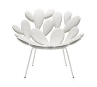 QEEBOO fauteuil pour l'extérieur FILICUDI (White - polyéthylène et acier verni)