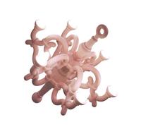 QEEBOO lampadaire pour l'extérieur FALLEN CHANDELIER M (Rose - Polyéthylène)