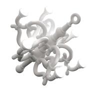 QEEBOO lampadaire pour l'extérieur FALLEN CHANDELIER XL (Blanc - Fiberglass)
