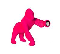 QEEBOO lampe de table KONG XS VELVET FINISH (Fuchsia - Polyéthylène et velours)