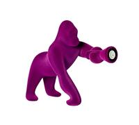 QEEBOO lampe de table KONG XS VELVET FINISH (Violet - Polyéthylène et velours)