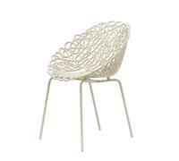 QEEBOO set de 2 chaises pour l'extérieur BACANA (Ivory - Polypropylene et métal)
