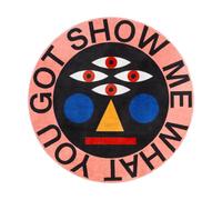 QEEBOO tapis ronde OGGIAN SHOW ME WHAT YOU GOT (Ø 200 cm - Polyester et polyamide)