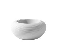 QEEBOO vase pour l'extérieur NAMI (White - Mélange de matériaux recyclés)