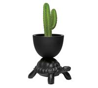 QEEBOO vase TURTLE CARRY PLANTER (Noir - Polyéthylène)
