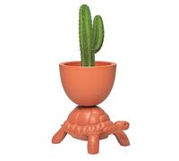 QEEBOO vase TURTLE CARRY PLANTER (Terre cuite - Polyéthylène)