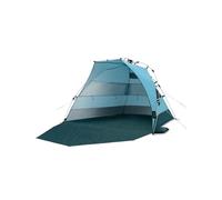 qeedo Quick Bay Pro Grande tente de plage avec protection UV (UV80) pour 3 personnes incluant des sardines et un parasol Roll-in-Bag pour les familles, les enfants, les bébés ou les chiens- Bleu Océan