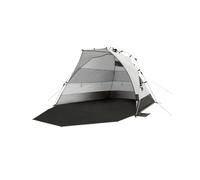 qeedo Quick Bay Pro Grande Tente de Plage UV80 pour 3 Personnes, avec piquets de Sable et Sac de Transport - Protection Solaire pour familles, Enfants, bébés ou Chiens - Gris Sable.