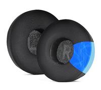 QeeFop 1 Paire Coussinets de Remplacement en Gel de Refroidissement en Tissu Hybride pour Casque JBL T500BT/T510BT/T450BT/T500BT/Tune 600BTNC/JR300 (Noir)