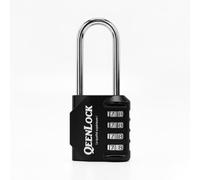 QEENLOCK Cadenas code 4 chiffres, à anse de 6,6 cm, pour casier Vestiaire Sport, Collège, Scolaire, Portail, Abri de jardin, Couleurs noir, bleu, rouge, vert, gris (Noir)