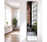 Qeenmy Miroir Mural sans Cadre Organique Coller Collant Miroirs Muraux Murales Adhesif Autocollant Adhésif Mural pour Salle de Bain, Cuisine, Chambre Entrée et Salon (30.5x30.5cm, 4 Stück 03)