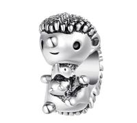 QeenseKc Breloque pour bracelet européen - Motif ours koala - Tortue de mer - Papillon - Chouette - Chouette, Cuivre, Pas de gemme