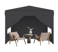 QEENTOE Tente de réception, de qualité supérieure, 3 x 3 m, avec équipement complet, pliable, polyvalente, pour les fêtes de jardin, les marchés et le camping, résistante à l'hiver, hauteur réglable