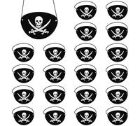 QEEQPF Lot de 20 patchs en feutre pour œil de pirate - Pour Halloween, spectacle, mascarade, cosplay