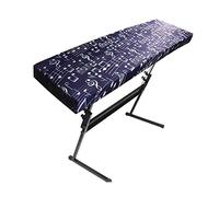 QEES Housse De Protection Pour Clavier 61/88 Touches, Couverture Anti-poussière en Spandex Bleu, Élastique