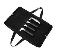 QEES Sacoche à Couteau De Cuisine Etui À Couteaux Vide Porte Couteaux Sac à Couteaux Pour Travail Camping Randonné Pique-nique (sac sans couteaux) Noir