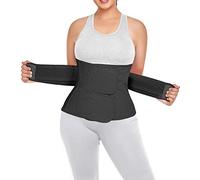 QEESMEI Ceinture abdominale post-partum post-chirurgie césarienne Ceinture de récupération Ceinture de récupération Soutien du dos (Taille XL, Noir)