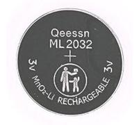 Qeessn derKosie ML2032 Batterie bouton rechargeable au lithium dioxyde de manganèse pour claviers etc. ou comme batterie de rechange