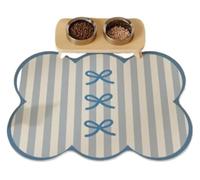 QEETRH Tapis d'alimentation pour Animaux de Compagnie, Les Sets de Table for Chats et Chiens sont résistants aux Aliments, à séchage Rapide faciles Nettoyer(Color2)