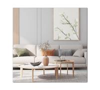 QEEYON Miroir en Verre 20 x 20 cm, Carreaux de Miroir Autocollants Adhésif HD DIY pour Décoration Murale, Placard, Salle de Bain, Salon, Chambre