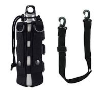 QEEYON Poche de Bouteille d'eau Tactique, Porte Bouteille Molle en Réglable,Nylon Militaire Sac de Bouteille d'eau 0,5 L - 2,5 L Porte-bidon Tactique Militaire pour L'extérieur Marche Camping