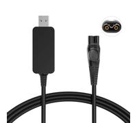 QEJADI Câble d'alimentation USB 8 V pour rasoir, rasoir électrique, tondeuse, cordon d'alimentation compatible avec Philips Norelco OneBlade HQ850 QP2530 QP2630/70