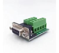 QEJBQKWU Adaptateur DB9 RS232, convertisseur d'interface de Terminal de signaux série vers connecteur DB9 mâle Femelle D Sub, 1 pièce(Silver Male)