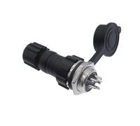 QEJBQKWU Connecteur à écrou arrière GX16 M16, écrou arrière mâle Femelle, Prise d'accueil 2p, 3p, 4p, 5p, 6p, 7p, 8p, 9p, 10 Broches, 10 pièces(Back Nut 8P 10PCS)