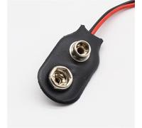QEJBQKWU Connecteur de Batterie 9 V, Clip à Pression, Fil conducteur, Support de Batterie en Cuir Souple PVC TBH-S1, 10 pièces