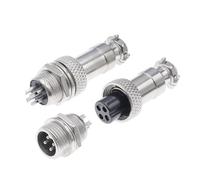QEJBQKWU Connecteur de Panneau de Prise d'aviation Circulaire GX12 2/3/4/5/6/7 Broches mâle + Femelle 12 mm L88-93 avec Couvercle en Plastique, 1 pièce(Female Head,5Pin)