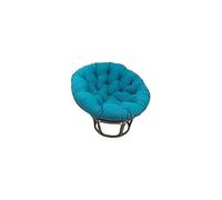 QEM Fauteuil Papasan Rotin Naturel différent Coloris (Rotin Foncé, Coussin Bleu)