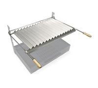 QEM Grille Barbecue avec récupérateur Graisse 60x40 pour crémaillères (Grille Seule)