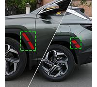 QEMOP Autocollant de Garniture réfléchissante de sourcil de Roue de Porte de Voiture Accessoires de Style de décoration extérieure pour Hyundai Tucson NX4 2021 2022