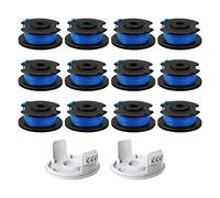 QENETY Bobine de Fil de Rechange pour débroussailleuse Ryobi One+ AC14RL3A, Olt1832 Rac124, 1,6 mm, Fil de Rechange pour débroussailleuse Ryobi 18 V, 24 V, 40 V, 3,4 m (14 pièces)