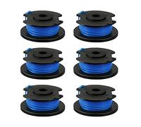 QENETY Bobine de Fil de Rechange pour débroussailleuse Ryobi One+ AC14RL3A, Olt1832 Rac124, 1,6 mm, Fil de Rechange pour débroussailleuse Ryobi 18 V, 24 V, 40 V, 3,4 m (6 pièces)