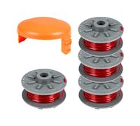 QENETY Bobine de rechange pour débroussailleuse Gardena Turbo SmallCut article 2401, fil de 1,6 mm pour bobine 5364-20, avec couvercle 05328-20 (5 pièces)