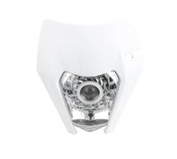 QEOQWQB For K//T//M plaque de phare moto LED EXC 300 XC SX 125 250 350 450 à mèche ronde Dit vélo supermoteur Enduro(White)
