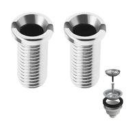 QEQSHQO 2 pièces Vis de Panier d'Évier, Vis Creuse pour Vannes à Tamis, Vis pour Panier D'évier Acier Inoxydable (M12 × 25 mm)