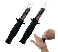 QEQSHQO 2pcs Couteaux Rétractables Faux Couteau Astuce en Plastique Jouet Drôle Trick Gadget Poignards Disparaissants pour Poisson d'Avril Trucs de Magie Party