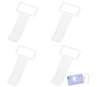 QEQSHQO 4 pièces Supports de Tickets de Voiture, Clip de Ticket de Pare-Brise, Note Intérieure Auto-Adhésive, (Transparent)