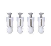 QEQSHQO 4 pièces Vis D'expansion pour Couvercle de Toilette,Montage supérieur,Char nière,Fixation Abattant WC,Vis pour Lunette Toilette,Ensemble de Fixation,Pièces de Rechange