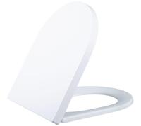QeramiQ Dely Abattant WC - frein de chute - déclipsable - 35mm - Blanc brillant E13/A15 UF seat Glossy_Matt White