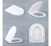 QeramiQ Dely Abattant WC - frein de chute - déclipsable - slim - blanc brillant E13/A15 UF seat Glossy_Glossy White