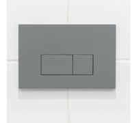 QeramiQ Dely Swirl Pack WC suspendu - 36.3x51.7cm - bâti-support Geberit UP320 - abattant slim - plaque de commande gris clair - boutons rectangulaires - noir mat 0701131/SW1102375/SW1000768/SW1026258