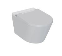 QeramiQ Luma WC-douche - Sans bride - sèche-cheveux - douchette intime - Blanc brillant De_Light
