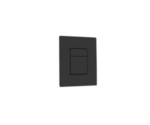 QeramiQ Push Metal Thin Plaque de commande - pour Grohe Skate - 2 boutons - noir mat SW1239430