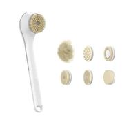 Qerwsdty 1 Set Électrique Bhower Brosse Dos Corps Douche Éponge Brosse à Récurer Imperméable Exfoliant Brosse de Nettoyage Accessoires de Salle de Bain